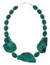 Sterling Silver Chrysocolla Bead Necklace AX128236