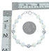 Genuine Sterling Silver Mother of Pearl Navajo Bead 7" Bracelet AX128208