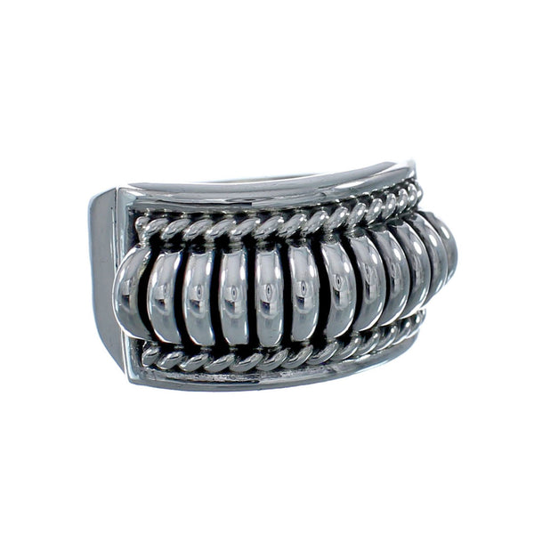 Navajo Authentic Sterling Silver Band Ring Size 5-3/4 AX128242