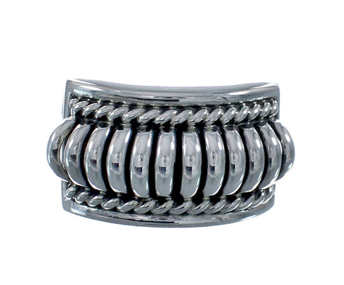 Navajo Authentic Sterling Silver Band Ring Size 5-3/4 AX128242