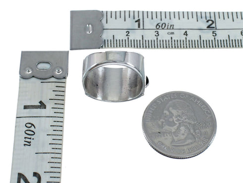 Navajo Authentic Sterling Silver Band Ring Size 5-3/4 AX128242