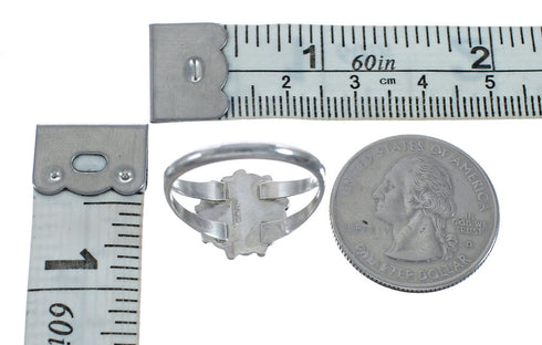 Native American Opal Sterling Silver Ring Size 9-1/2 AX128307