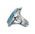 Native American Sterling Silver Turquoise Ring Size 7-3/4 AX128337
