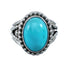 Native American Turquoise Sterling Silver Navajo Ring Size 6-1/4 AX128377