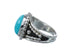 Native American Turquoise Sterling Silver Navajo Ring Size 6-1/4 AX128377