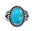 Native American Turquoise Sterling Silver Navajo Ring Size 7-1/4 AX128378