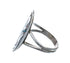Sterling Silver Coral Turquoise Inlay Navajo Ring Size 7-3/4 AX128390