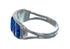Blue Opal Authentic Sterling Silver Zuni Ring Size 5-3/4 AX128711