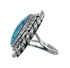 Native American Turquoise Sterling Silver Navajo Ring Size 8 AX128581