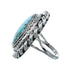 Native American Turquoise Sterling Silver Navajo Ring Size 6 AX128584