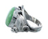 Sterling Silver Turquoise Native American Feather Ring Size 12 AX128572