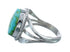 Native American Turquoise Sterling Silver Navajo Ring Size 7-1/2 AX128661