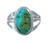 Native American Turquoise Sterling Silver Navajo Ring Size 7-3/4 AX128662