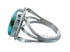 Native American Turquoise Sterling Silver Navajo Ring Size 8-1/2 AX128666