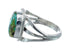 Native American Turquoise Sterling Silver Navajo Ring Size 7-3/4 AX128669