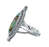 Turquoise Navajo Authentic Sterling Silver Ring Size 8-3/4 AX128507
