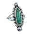 Turquoise Navajo Authentic Sterling Silver Ring Size 8-3/4 AX128511