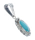 Sterling Silver Turquoise Navajo Pendant AX128749