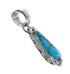 Turquoise Authentic Sterling Silver Navajo Pendant AX128768