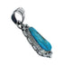 Turquoise Authentic Sterling Silver Navajo Pendant AX128776