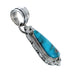 Turquoise Authentic Sterling Silver Navajo Pendant AX128779
