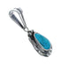 Turquoise Authentic Sterling Silver Navajo Pendant AX128901