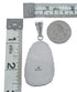 Genuine Sterling Silver Turquoise Navajo Pendant AX128851