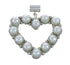 Native American Turquoise And Mother of Pearl Reversible Heart Pendant AX128823
