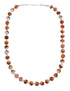 Oyster Shell Genuine Sterling Silver Southwest Bead Necklace JX128502