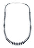 Hematite Genuine Sterling Silver Southwest Bead Necklace JX128477