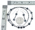 Genuine Sterling Silver Southwest Hematite Bead Necklace Set JX128500
