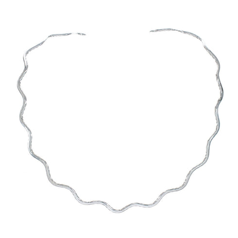 Native American Sterling Silver Collar Necklace JX128954