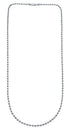 Native American Genuine Old Pawn Style Sterling Silver Bead Necklace JX128943