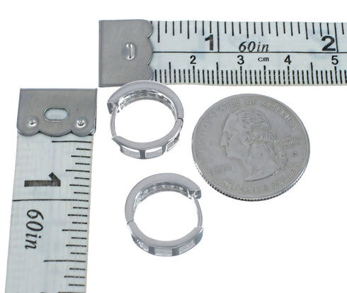 Cubic Zirconia Genuine Sterling Silver Earrings JX128585