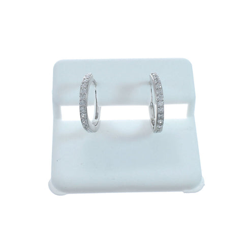 Cubic Zirconia Genuine Sterling Silver Earrings JX128571