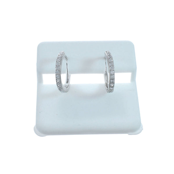 Cubic Zirconia Genuine Sterling Silver Earrings JX128571