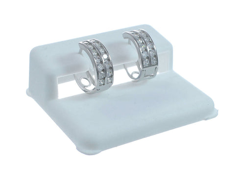 Cubic Zirconia Genuine Sterling Silver Earrings JX128578