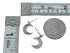 Cubic Zirconia Genuine Sterling Silver Star And Moon Post Dangle Earrings JX128592