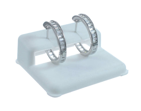 Cubic Zirconia Genuine Sterling Silver Earrings JX128569