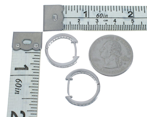 Cubic Zirconia Genuine Sterling Silver Earrings JX128569