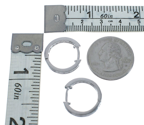 Cubic Zirconia Genuine Sterling Silver Earrings JX128586