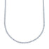 Sterling Silver Cubic Zirconia Necklace JX128552