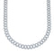 Sterling Silver Cubic Zirconia Chain Necklace JX128546