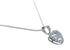 Cubic Zirconia Heart Pendant Silver Italian Necklace JX128565