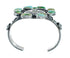 Navajo Turquoise Multistone Sterling Silver Cuff Bracelet JX128698