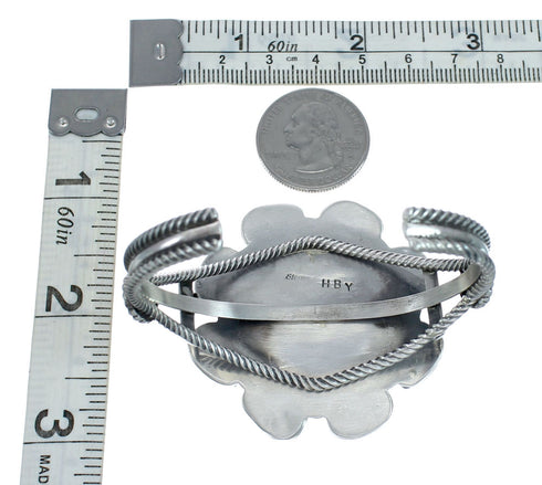 Navajo Turquoise Multistone Sterling Silver Cuff Bracelet JX128700