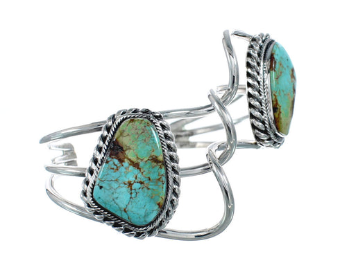 Native American Sterling Silver Turquoise Cuff Bracelet JX128686