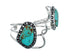 Native American Sterling Silver Turquoise Cuff Bracelet JX128687