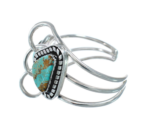 Native American Sterling Silver Turquoise Cuff Bracelet JX128690