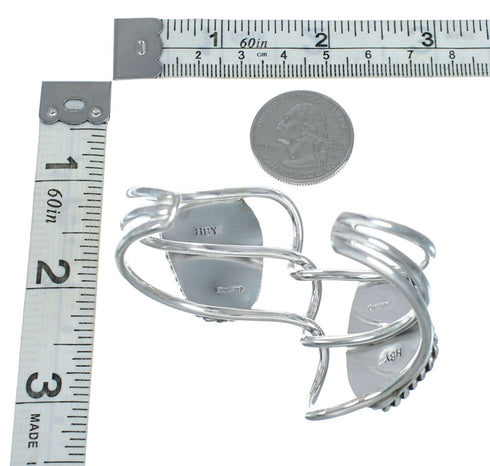 Native American Sterling Silver Turquoise Cuff Bracelet JX128690